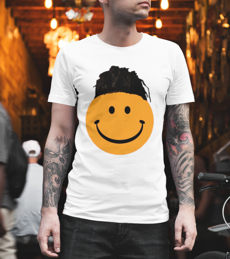 Smiling Face Have A Nice Game Emoji with Hair T-Shirt