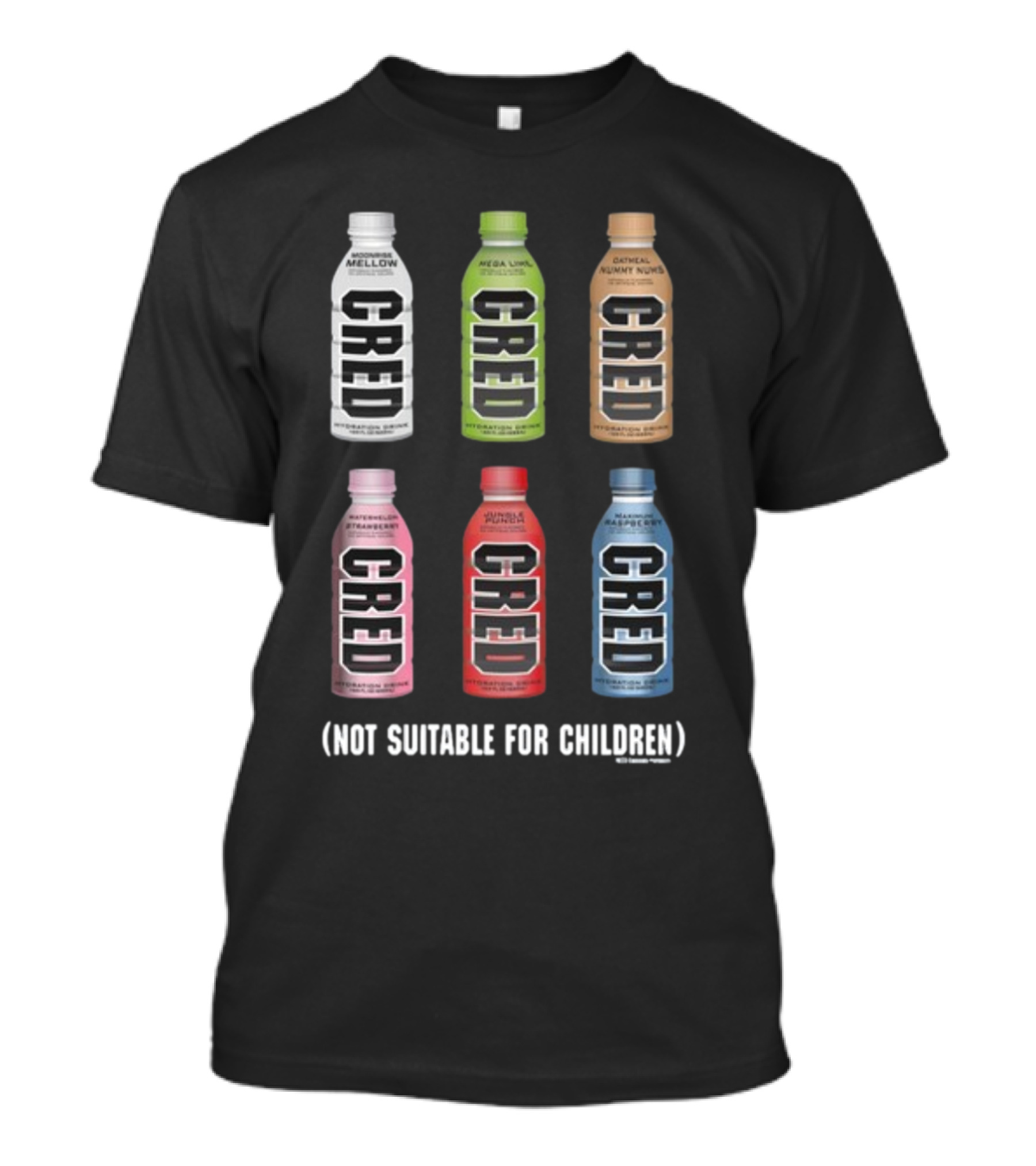 South Park Cred Bottles Mellow Mega Lime Oatmeal Gunk Nuts German Water Not Suitable For Children T-Shirt