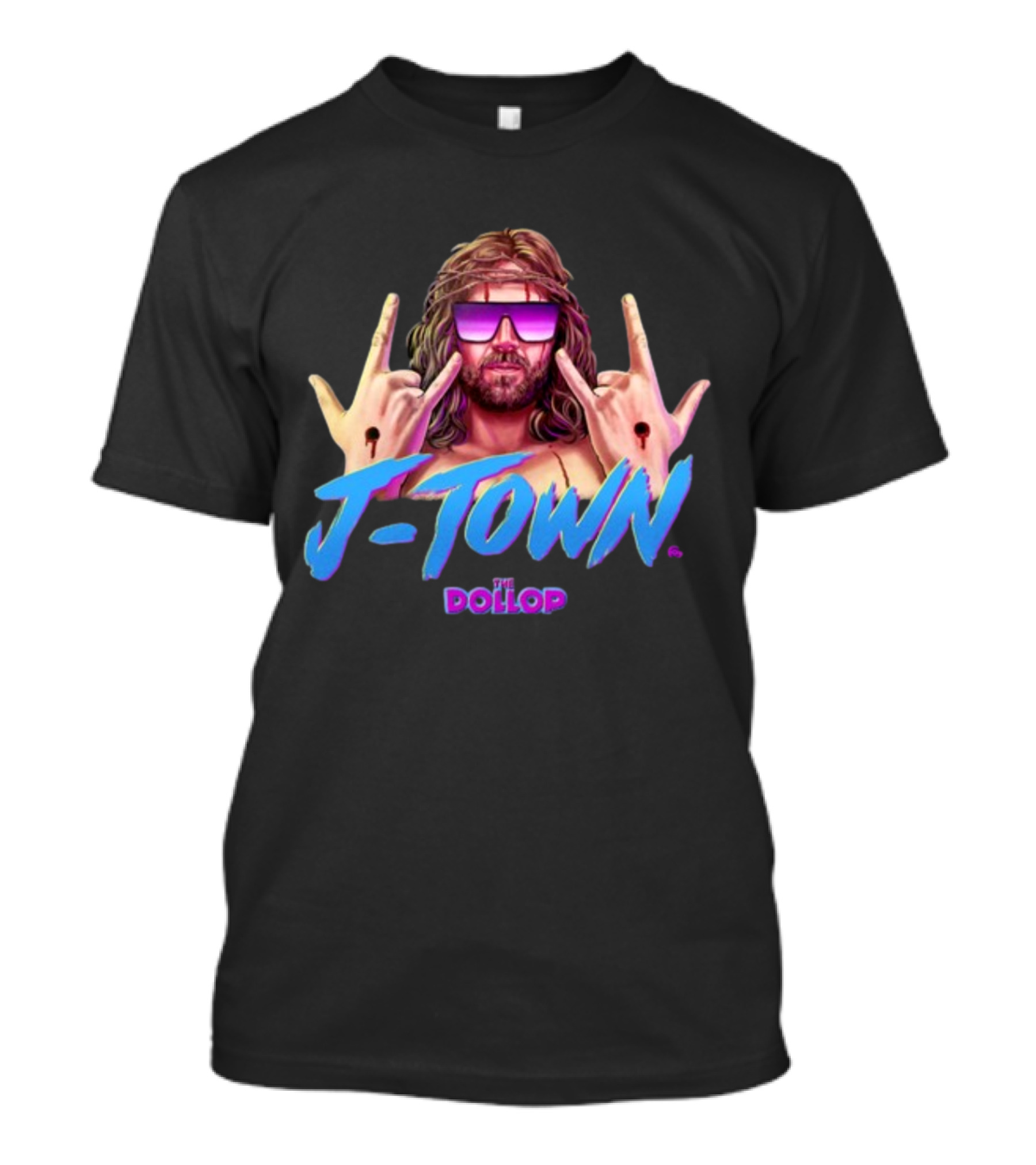 J Town The Dollop Retro Style Graphic By Jamesfosdike T-Shirt