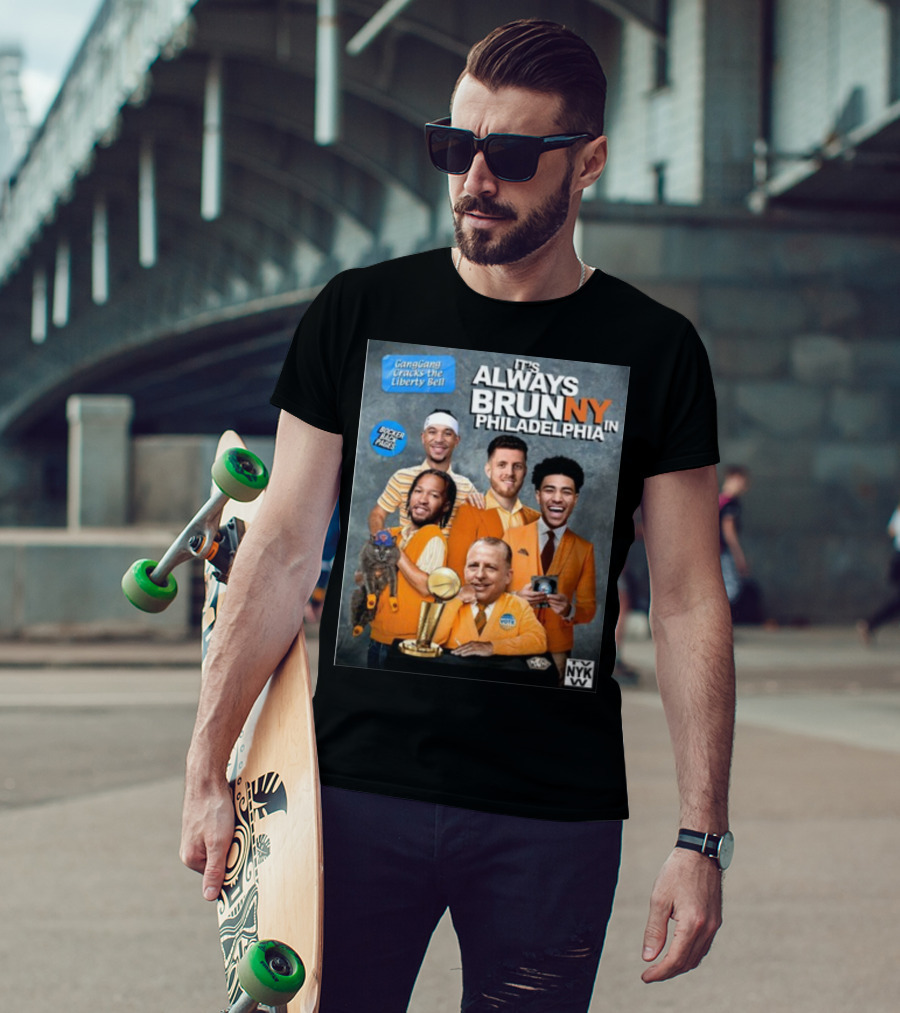 GangGang Cracks The Liberty Bell It's Always Brunny In Philadelphia NYK VB Bocker Back Pages T-Shirt