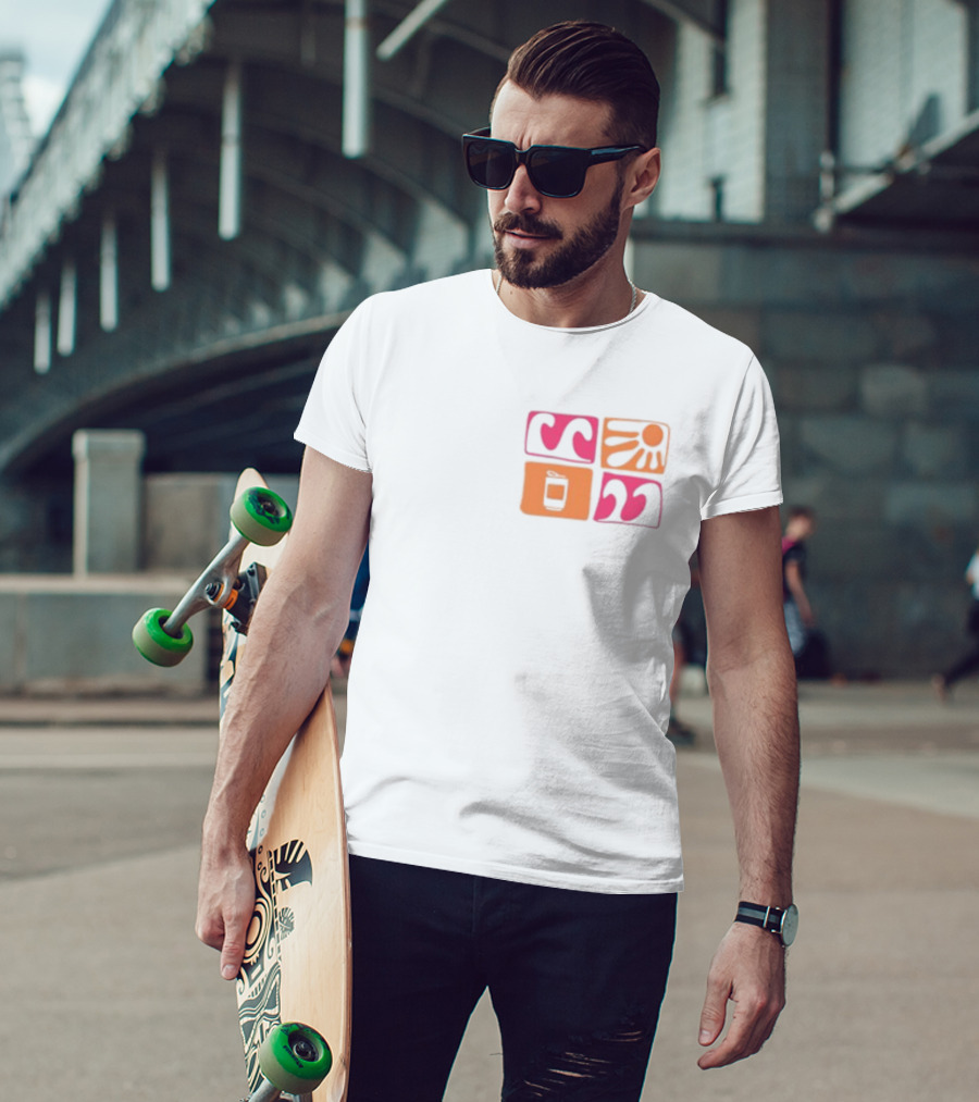 Waves And Rays Sun Surf Club Fat Boy T-Shirt