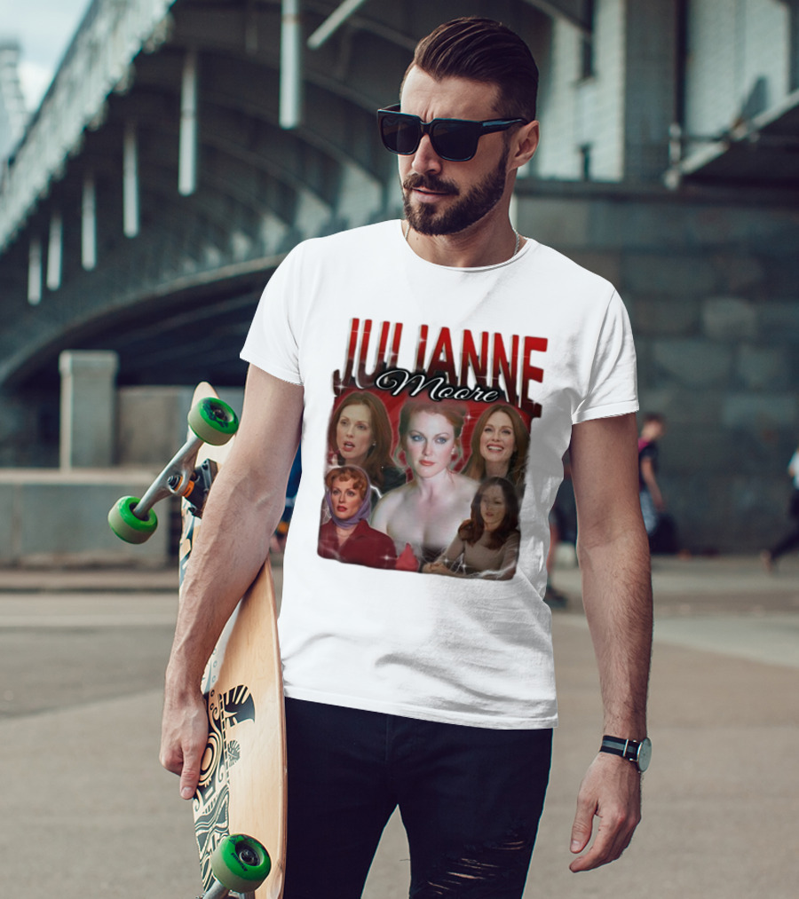 Cravemedia Julianne Moore Multi-Image Collage T-Shirt