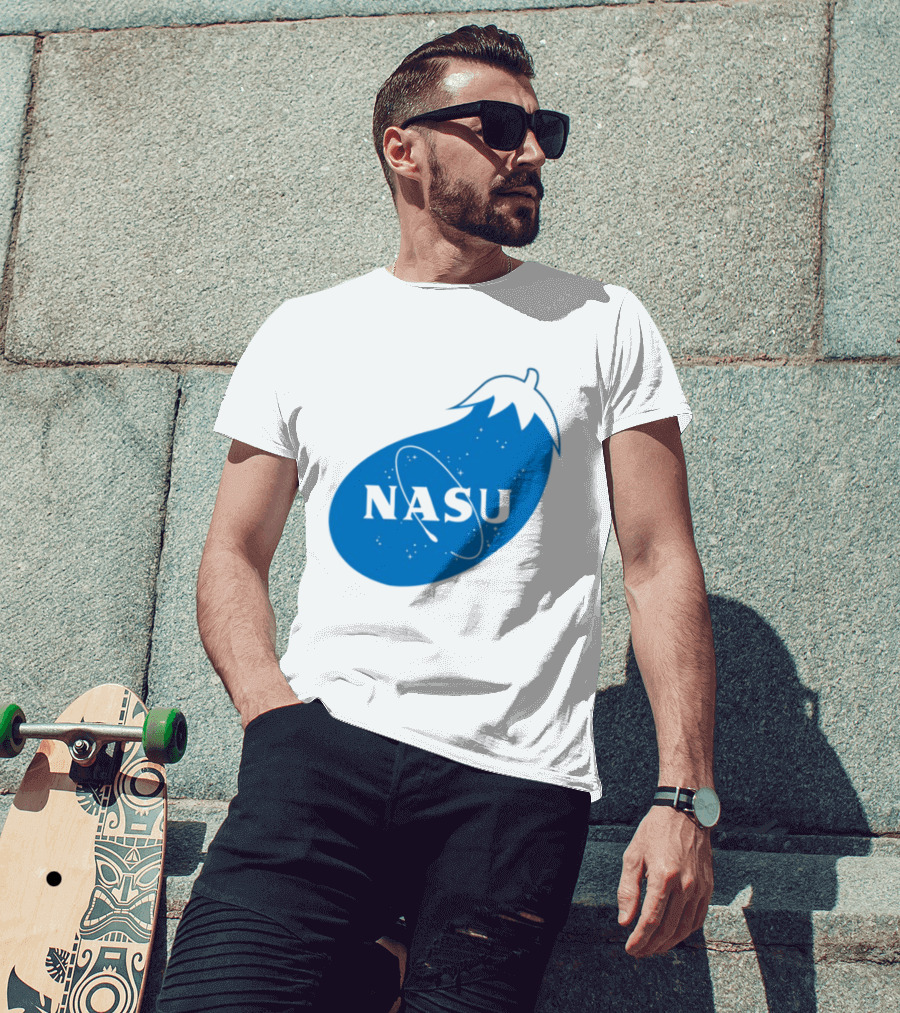 NASA Eggplant Nasu Space T-Shirt
