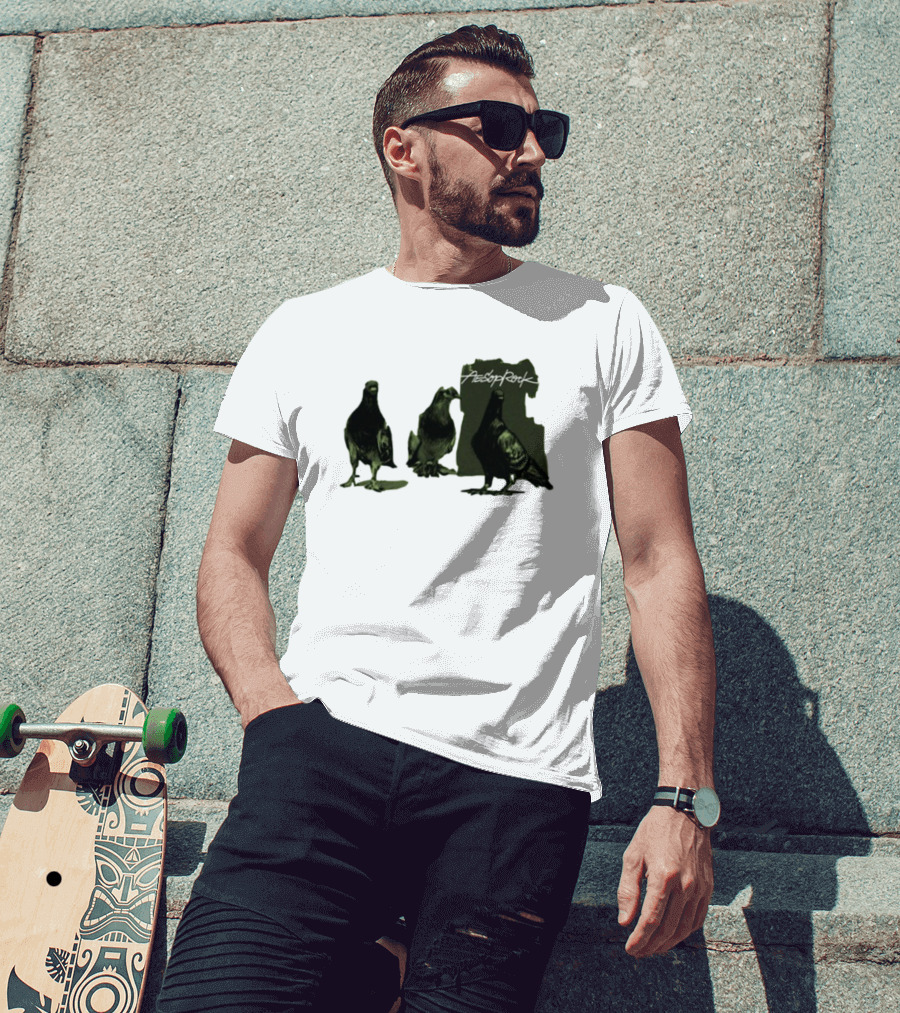 Aesop Rock Pigeonometry Three Pigeons T-Shirt
