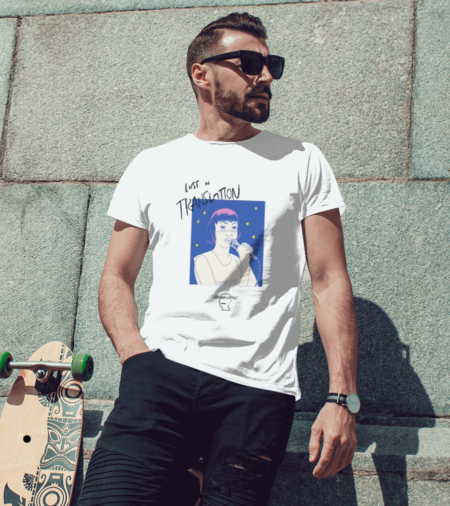 Brain Dead Lost In Translation Karaoke Illustration Woman Singing T-Shirt