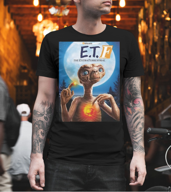 Bitcoin E.T.F The Extra-Terrestrial Phone Home T-Shirt Bitcoin E.T.F The Extra-Terrestrial Phone Home T-Shirt