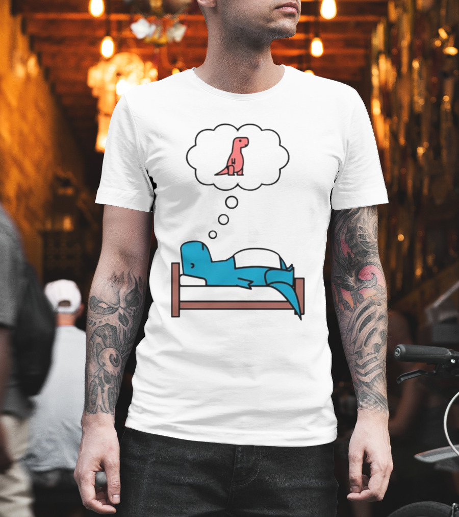 Dinosaur Sweet Dreams BlueRex Sleeping Dinos Dreaming Red Rex T-Shirt