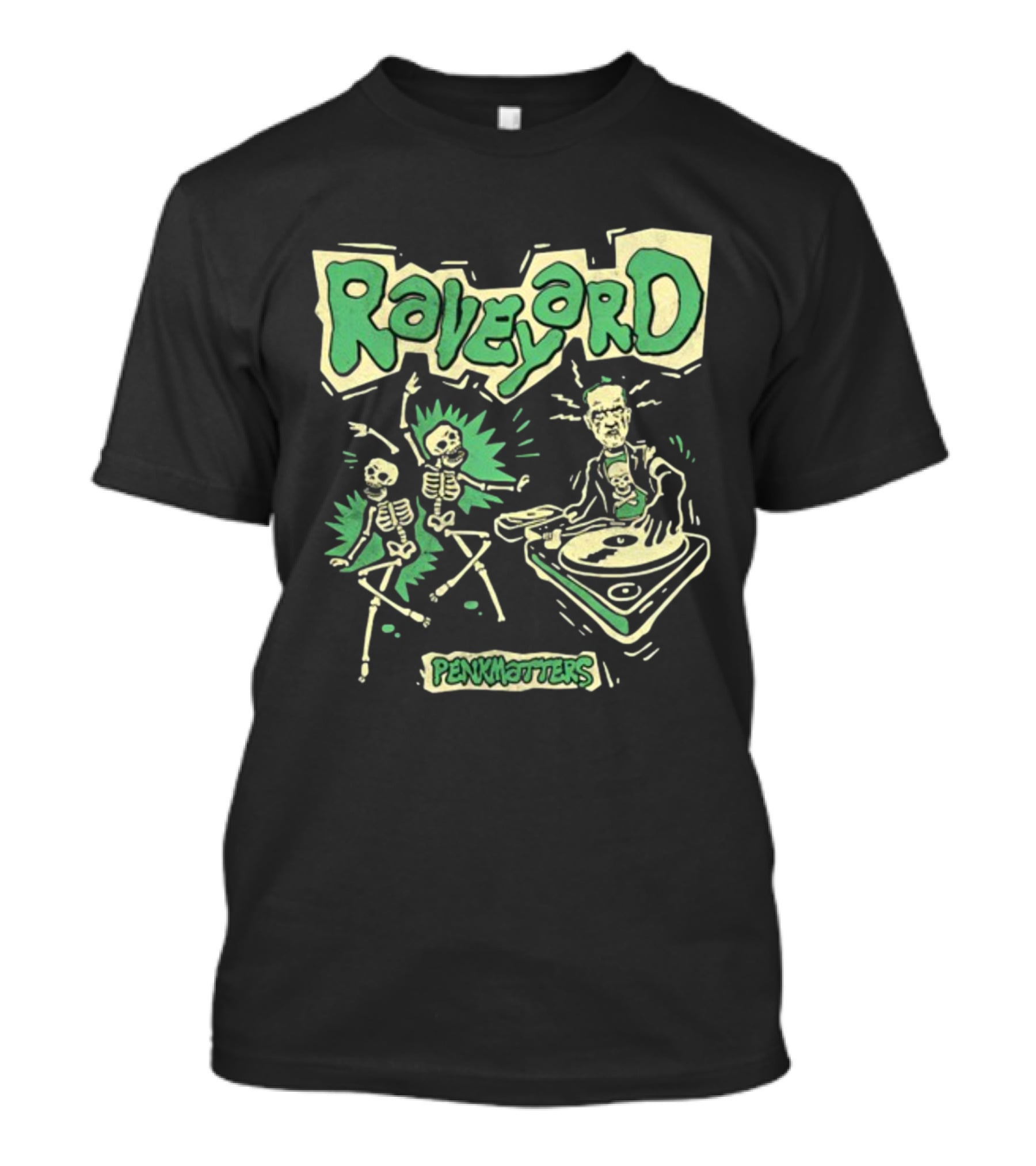 Penkmatters Raveyard Skeleton DJ Party T-Shirt
