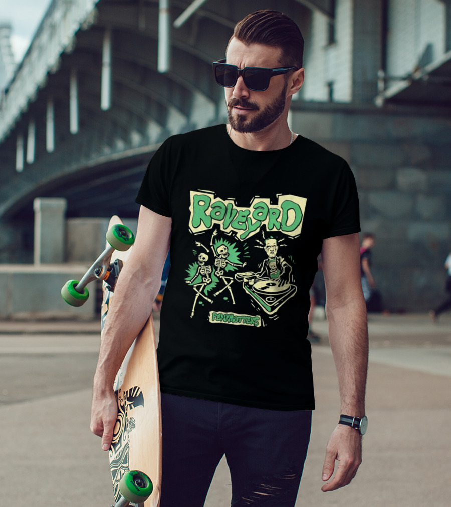 Penkmatters Raveyard Skeleton DJ Party T-Shirt