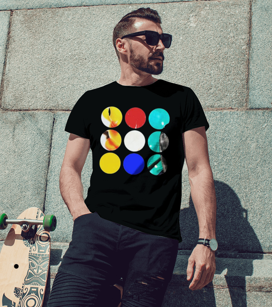 Fleshwater Sounds Of Grieving Circles Color Palette T-Shirt