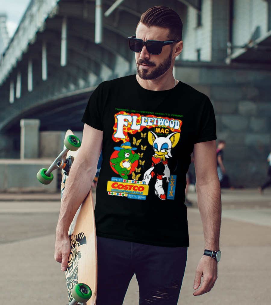 Fleetwood Mac Thunder Only Happens When It's Raining Live At Costco Kyoto Japan Lxixapparel T-Shirt