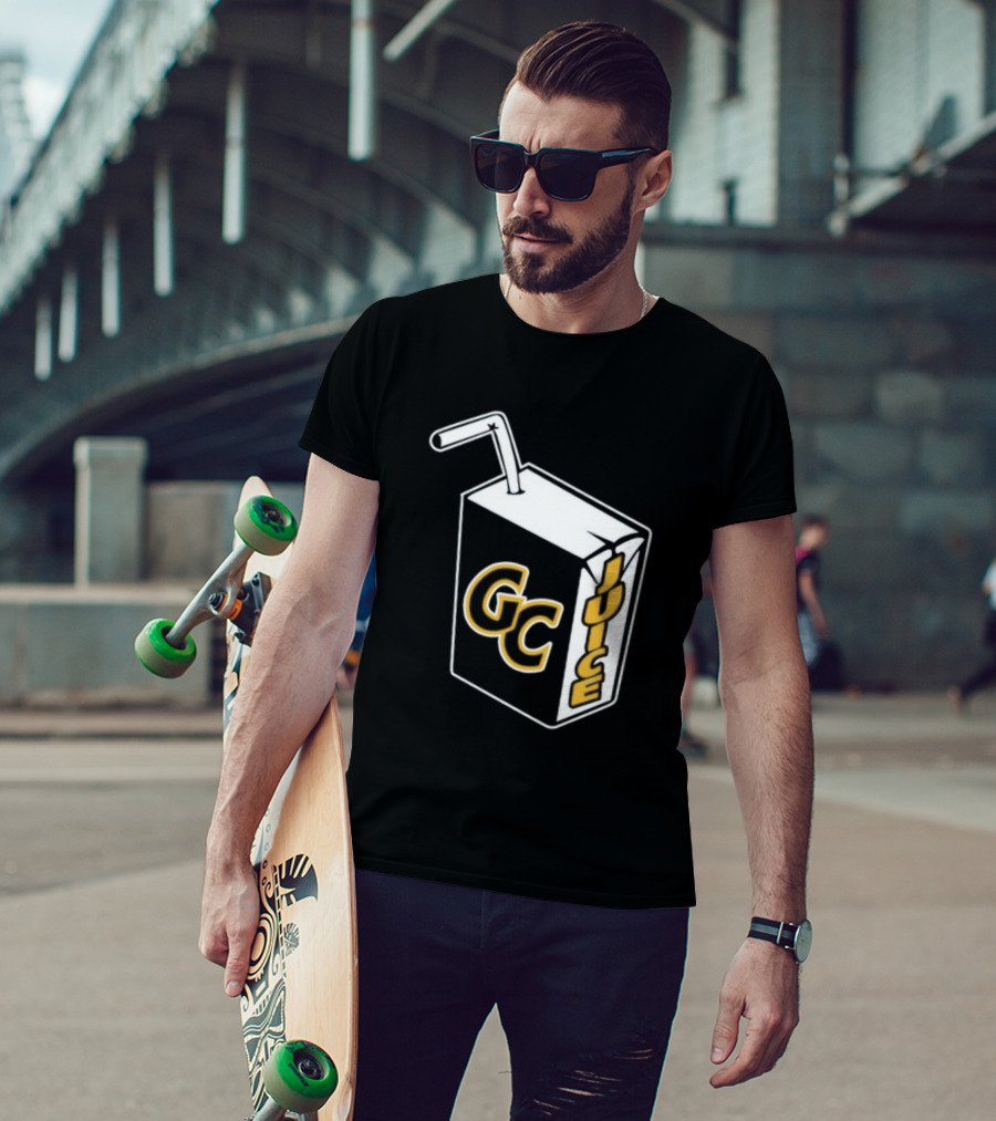 Braylon Mullins Wearing GC Juice Carton T-Shirt