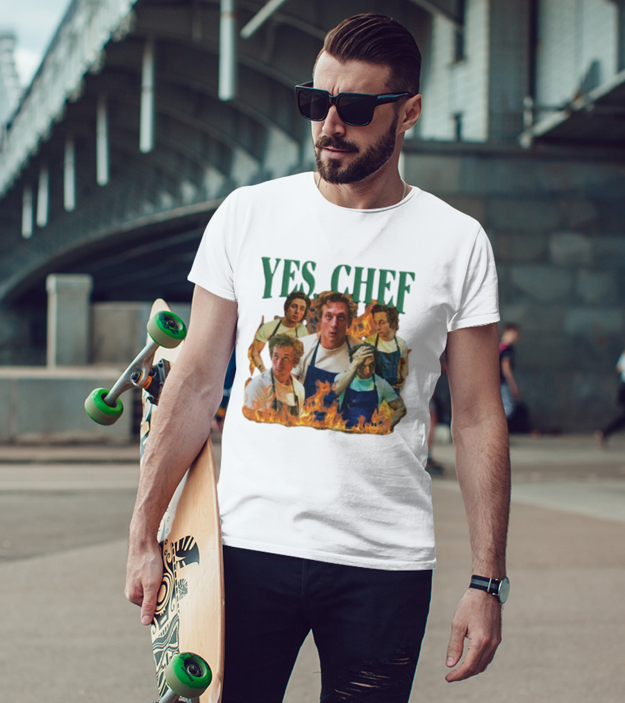 Yes Chef The Bear Jeremy Allen Fire T-Shirt