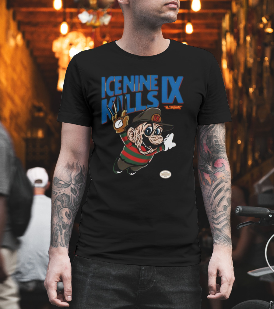 Ice Nine Kills IX The American Nightmare Freddy Krueger Mario Horror Mashup T-Shirt