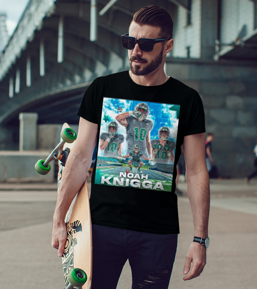 NOAH KNIGGA 10 Football Player On Field Performance Highlights T-Shirt