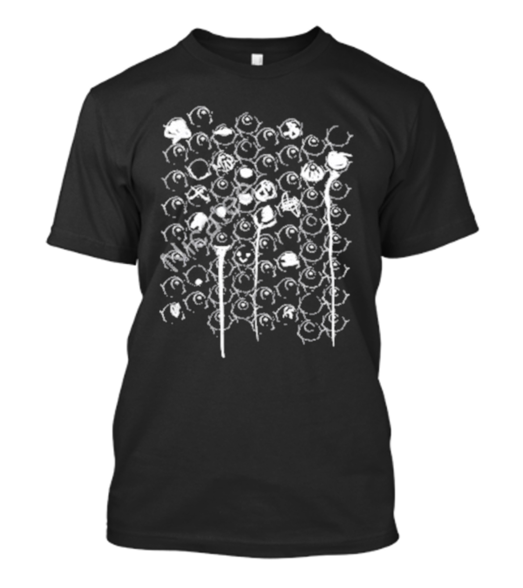 Guqqie Black Eye Bubble Wrap T-Shirt