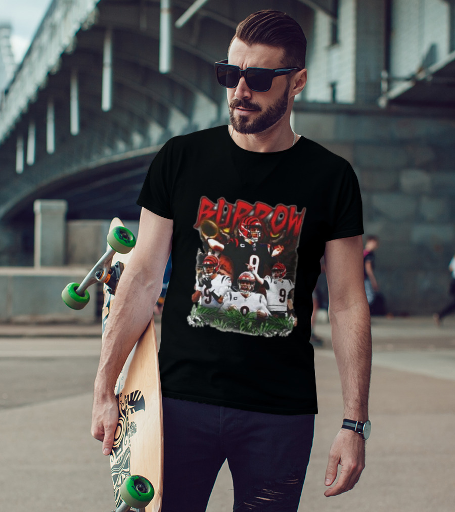 BURROW Bengal Tiger King Football T-Shirt