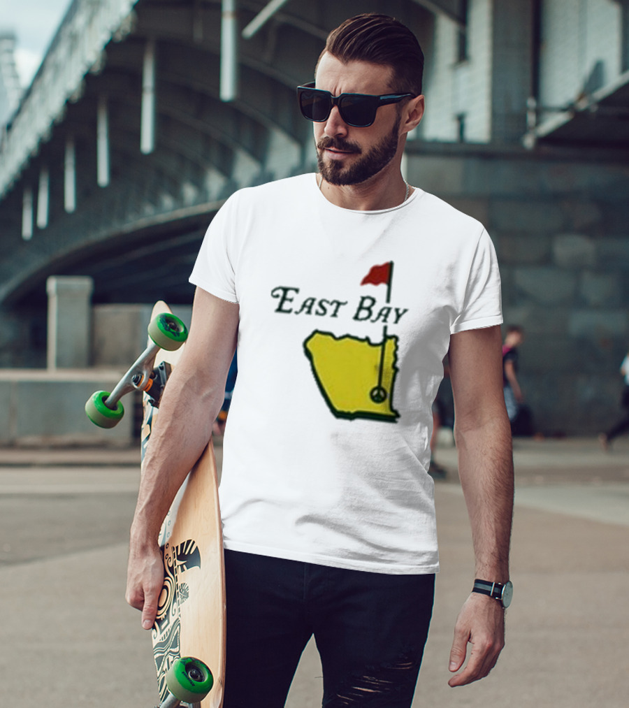 Oaklandish East Bay Golf Map With Flag Hole T-Shirt