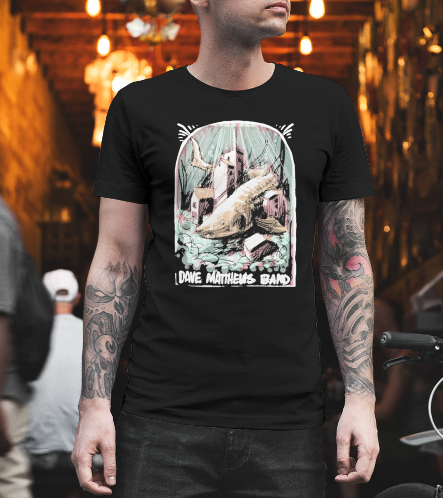 Dave Matthews Band June 26 Surreal Fish And Buildings T-Shirt
