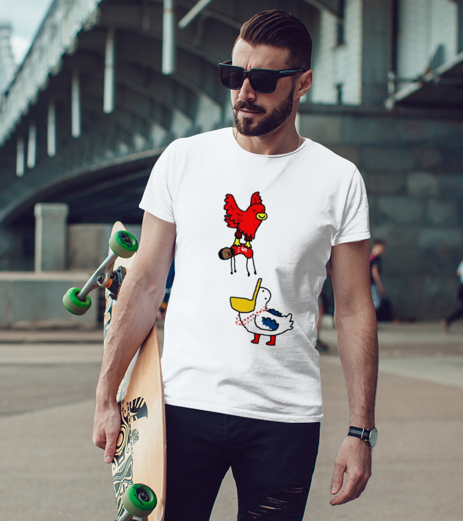 Hawks Trade Dejounte Murray To The Pelicans NBA Paint Bird Dunking Player T-Shirt