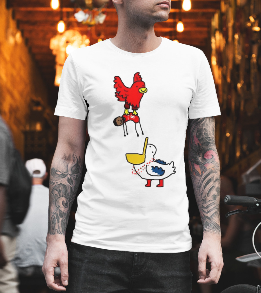 Hawks Trade Dejounte Murray To The Pelicans NBA Paint Bird Dunking Player T-Shirt