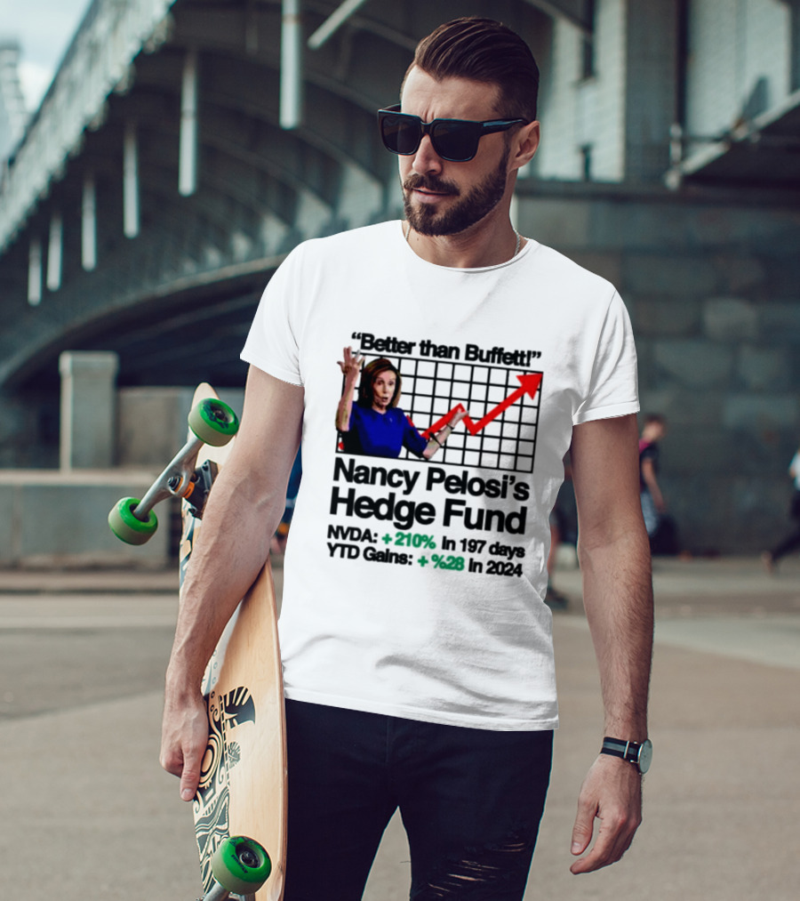 Better Than Buffett Nancy Pelosi's Hedge Fund NVDA Gains 210 Percent YTD T-Shirt