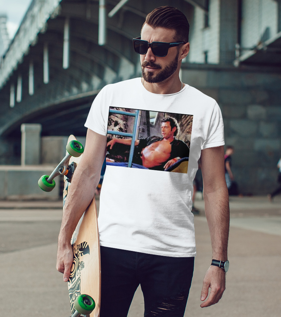 Ian Malcolm Jurassic Park Iconic Scene T-Shirt
