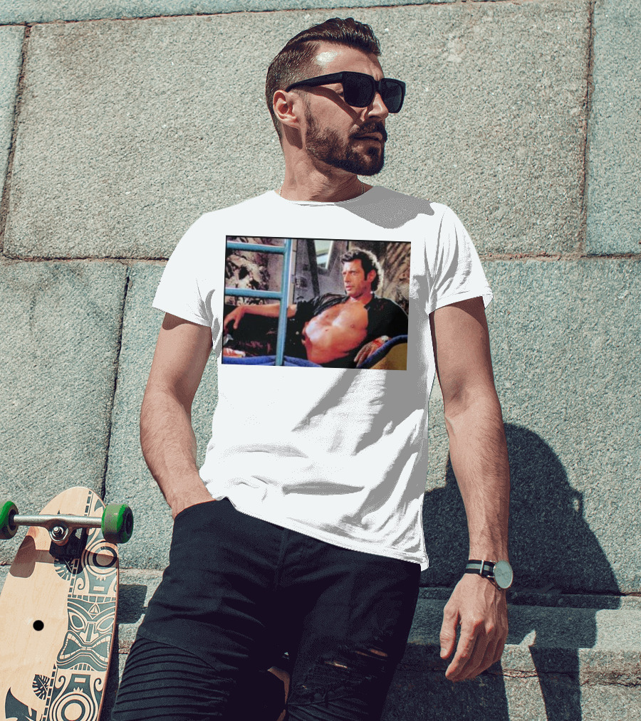 Ian Malcolm Jurassic Park Iconic Scene T-Shirt