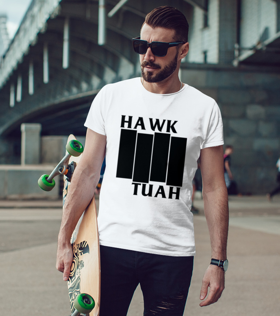 Hawk Tuah Black Flag T-Shirt
