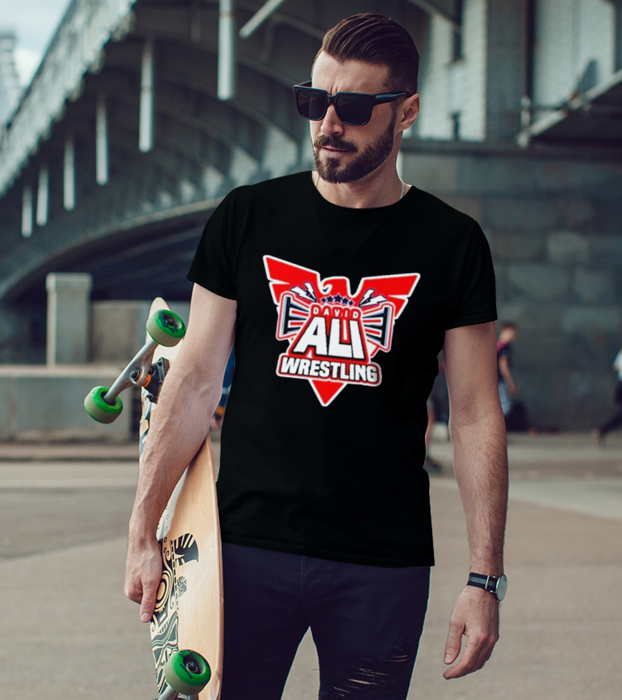 David Ali Wrestling USA Double-sided T-Shirt