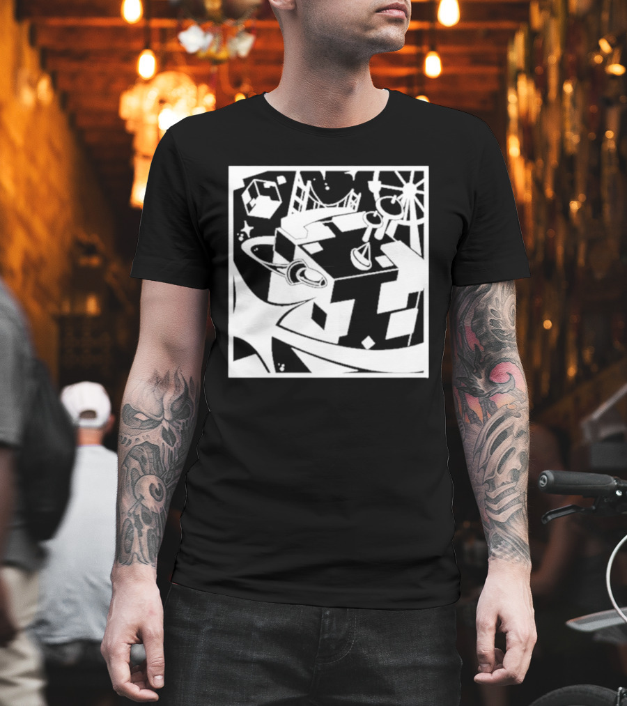 Tallulah Richarlyson Tilin QSMP Egg Surreal Cityscape Blocks Space T-Shirt