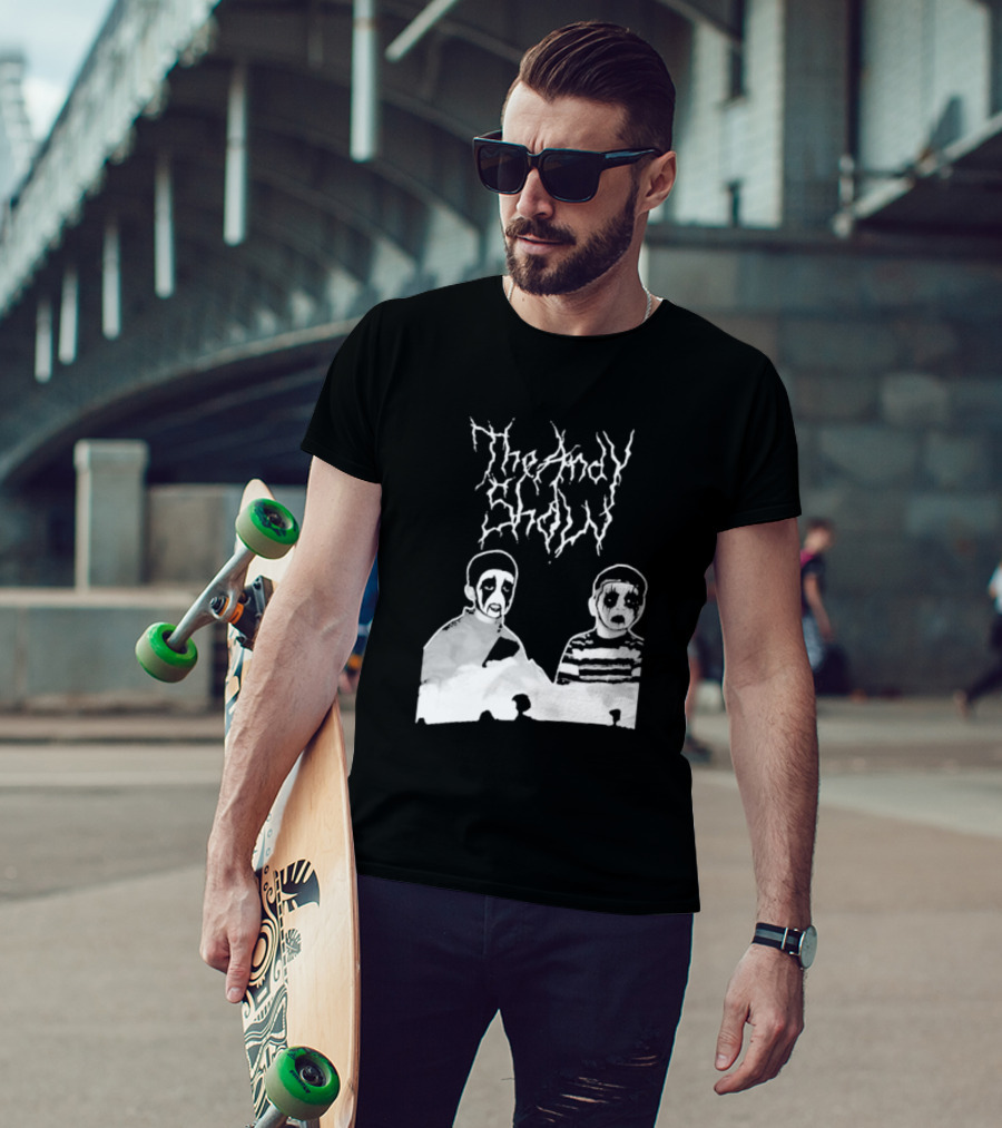 The Andy Show Corpse Paint Black Metal Duo T-Shirt