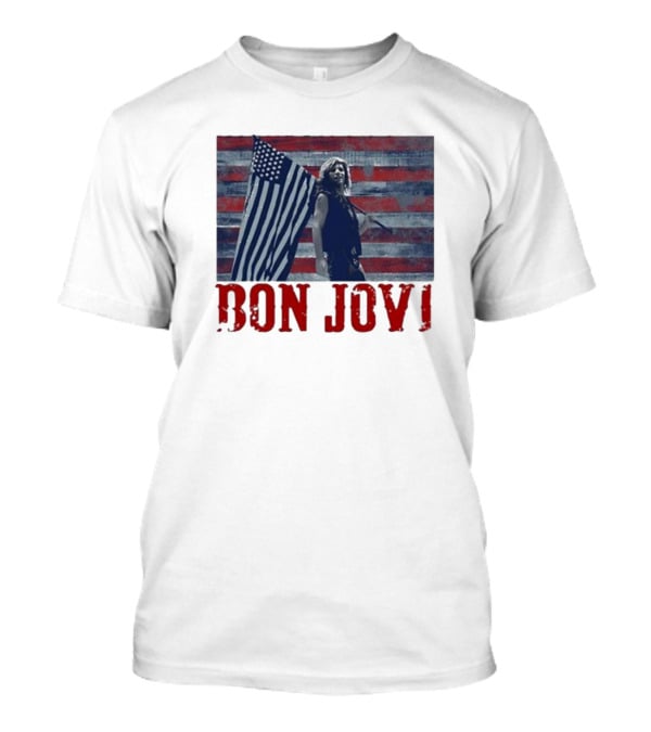 Bon Jovi American Flag T-Shirt