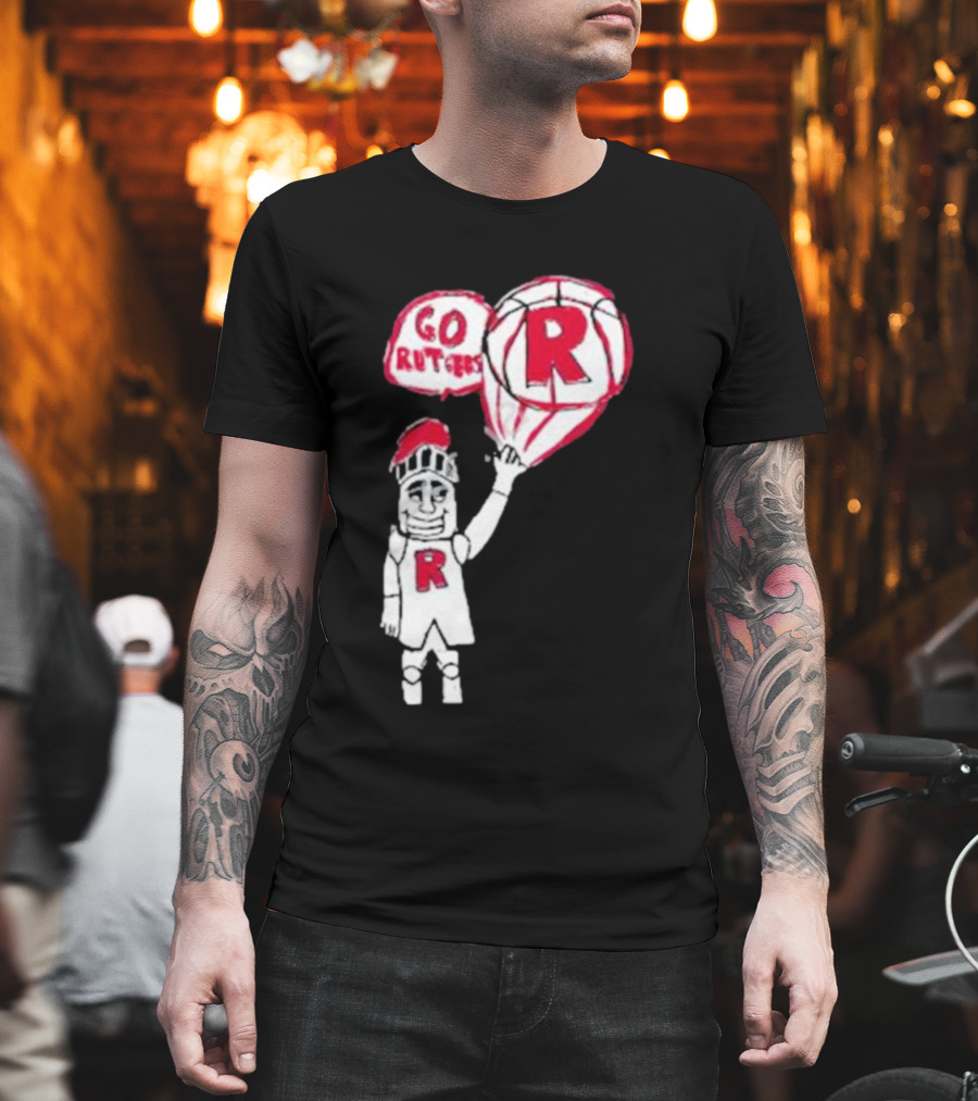 Rutgers Mbb The Blackout Go Rutgers Basketball Knight T-Shirt