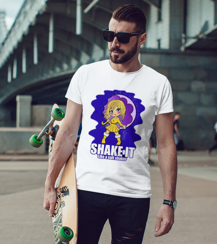 SHAKE IT Like A Salt Shaker Anime Girl T-Shirt