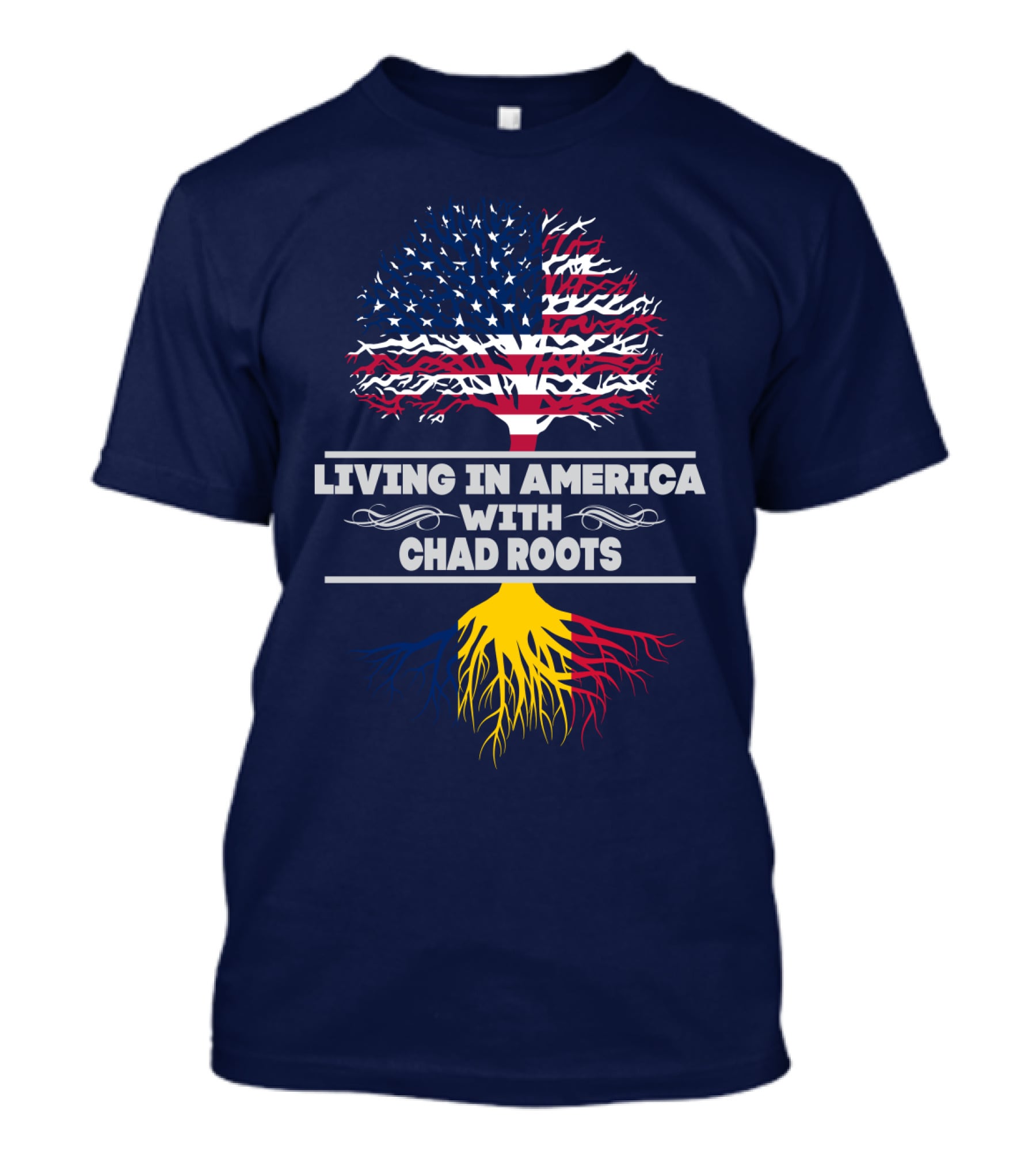 LIVING IN AMERICA WITH CHAD ROOTS T-Shirt