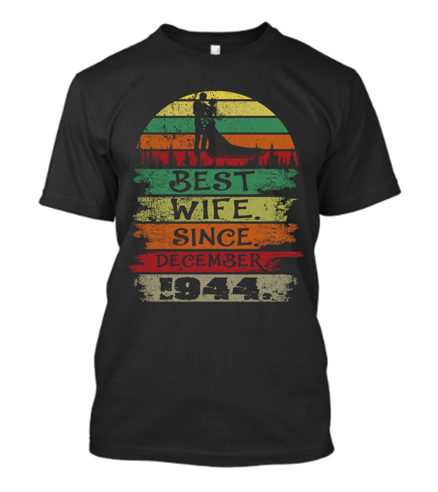 Best Wife Since December 1944 Vintage T-Shirt