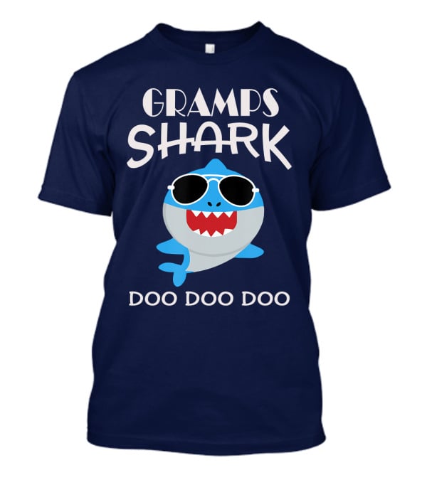 Gramps Shark Sunglasses With Doo Doo Doo Lyrics T-Shirt