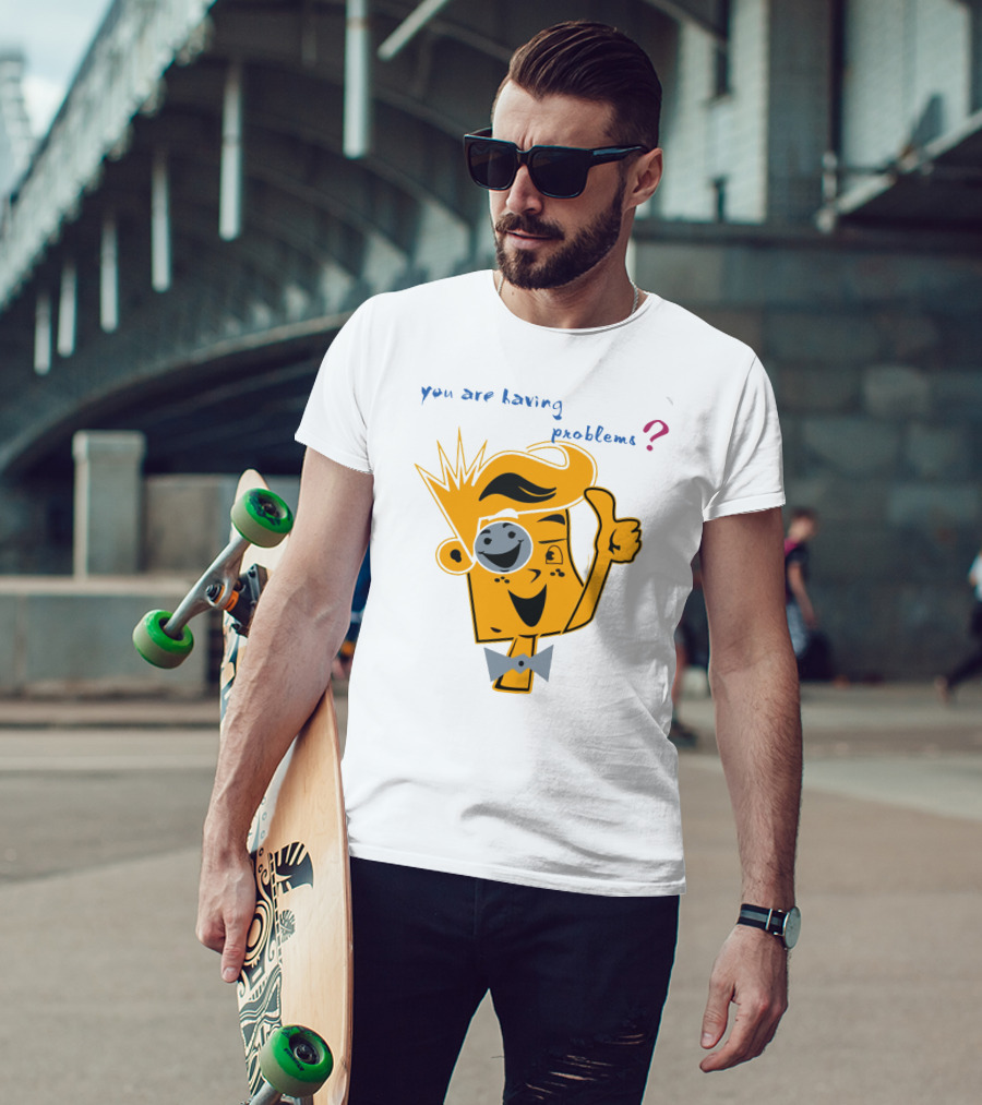 You Are Having Problems Cartoon Character Thumbs Up SpreadFUNnel Vision We Slay All Day T-Shirt