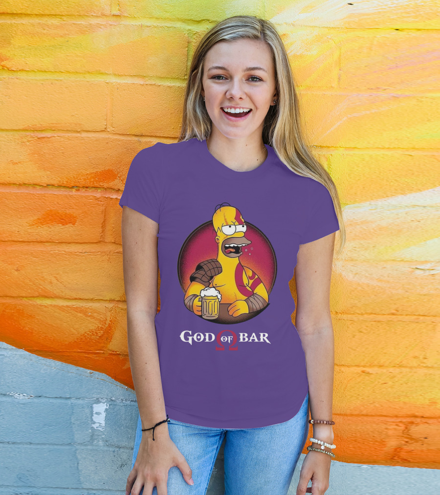 God Of Bar Homer Kratos Mashup T-Shirt
