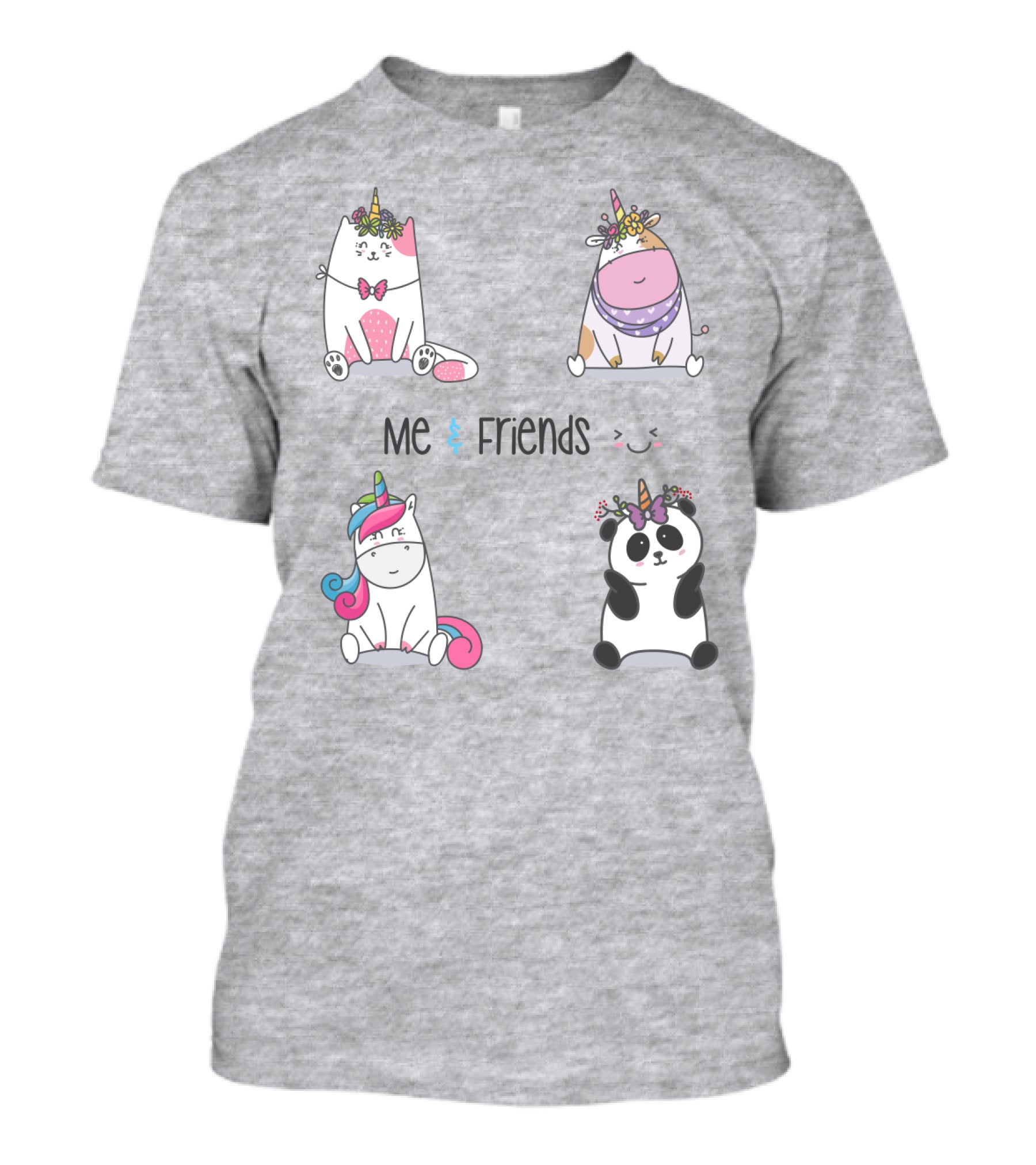 Me And Friends Cute Animal Collection T-Shirt