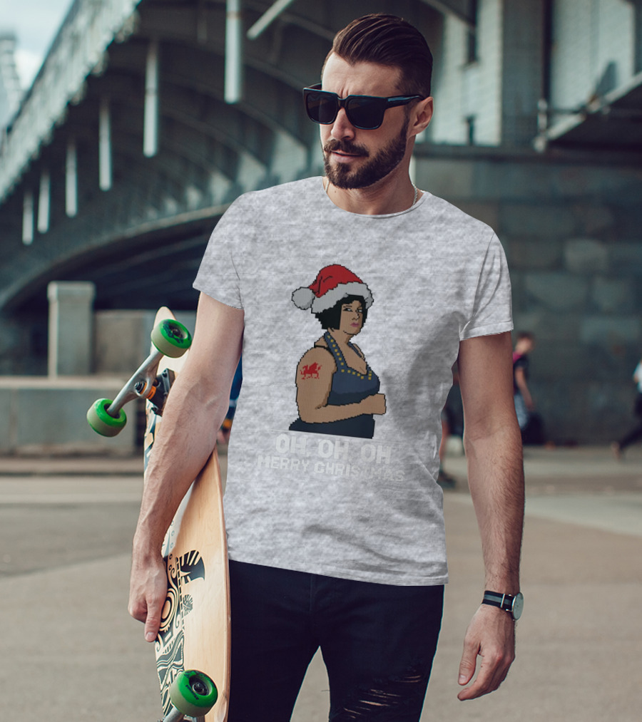 Nessa Oh Oh Oh Merry Christmas Santa Hat Jumper T-Shirt