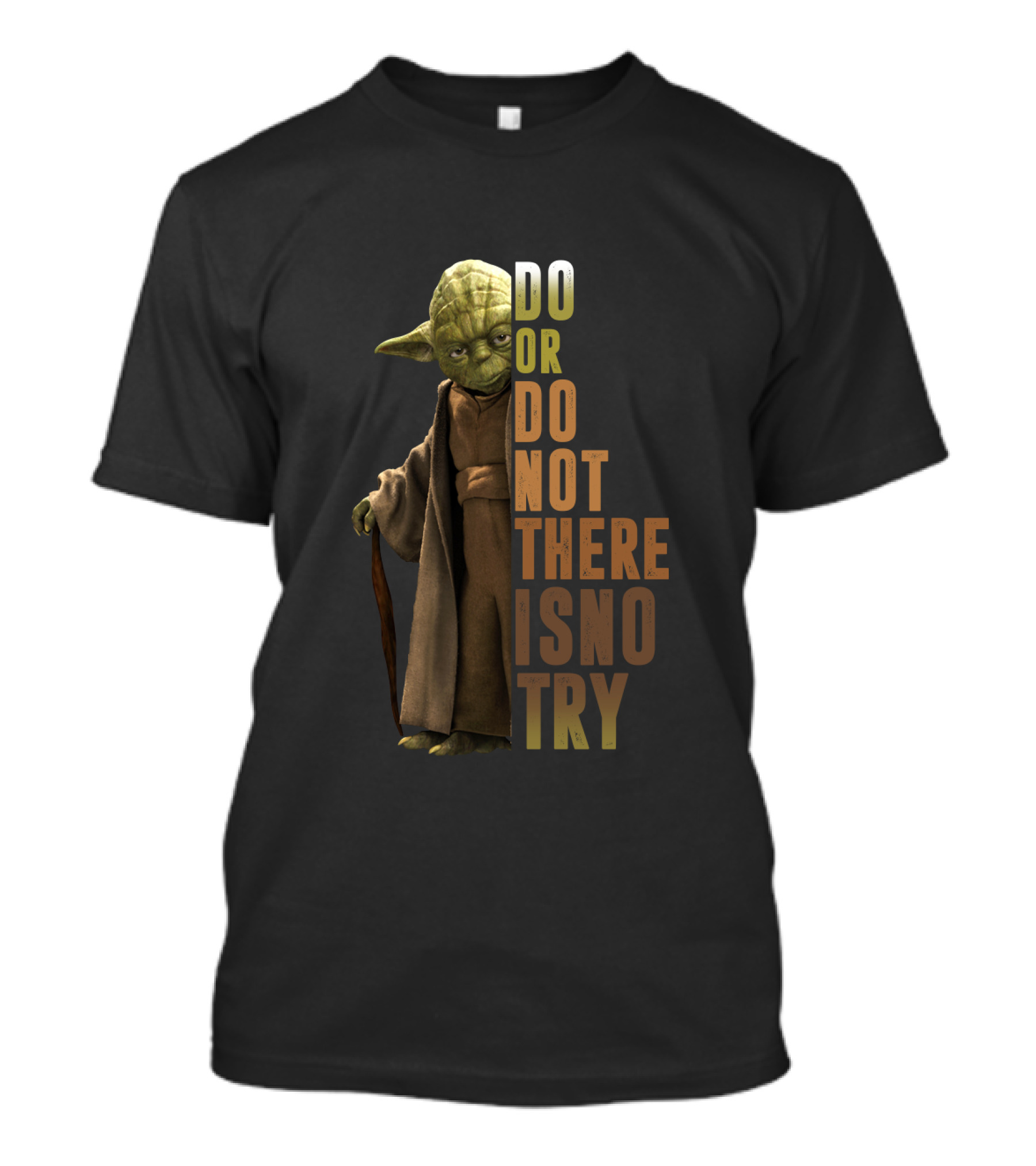 Yoda Do Or Do Not There Is No Try Star Wars Iconic Jedi Wisdom T-Shirt