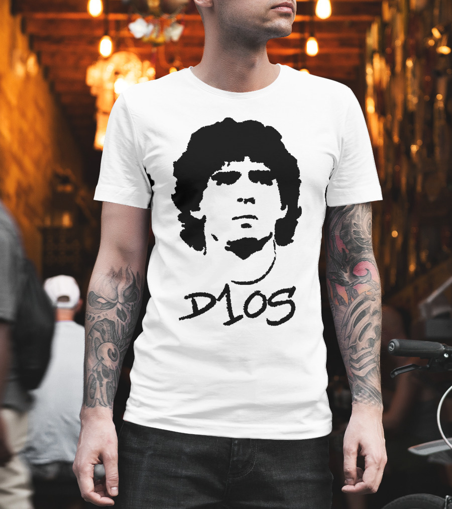 Diego Maradona D1OS Iconic Portrait Legend T-Shirt