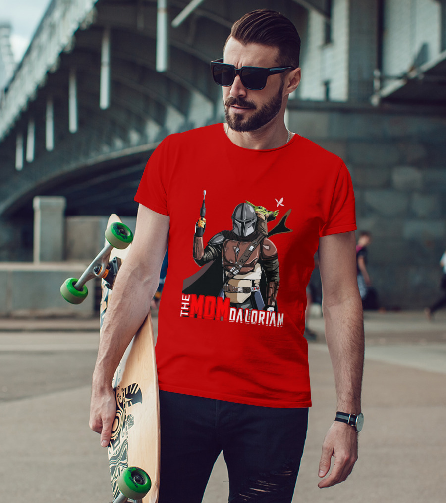 The Mom Dalorian Baby Yoda T-Shirt