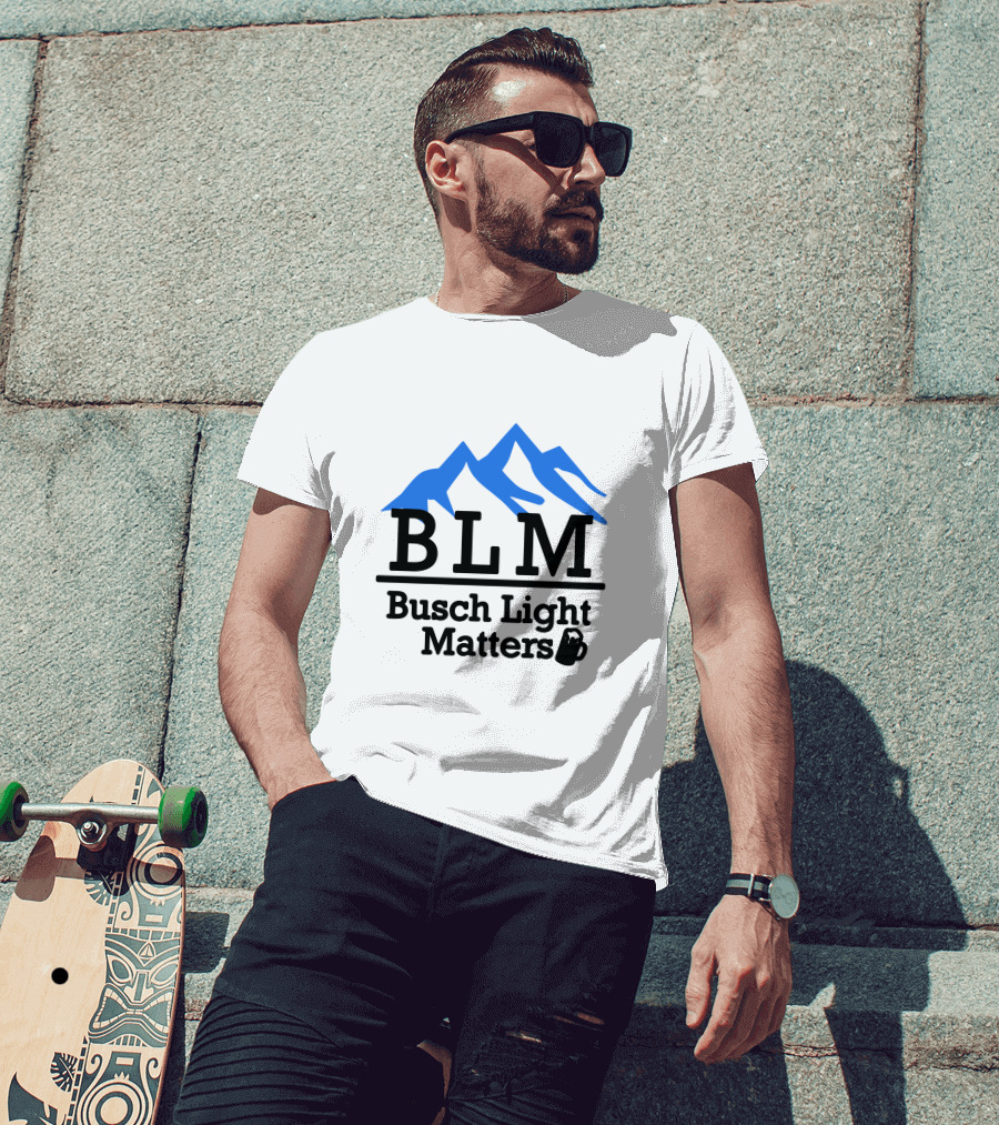 BLM Busch Light Matters Mountain T-Shirt