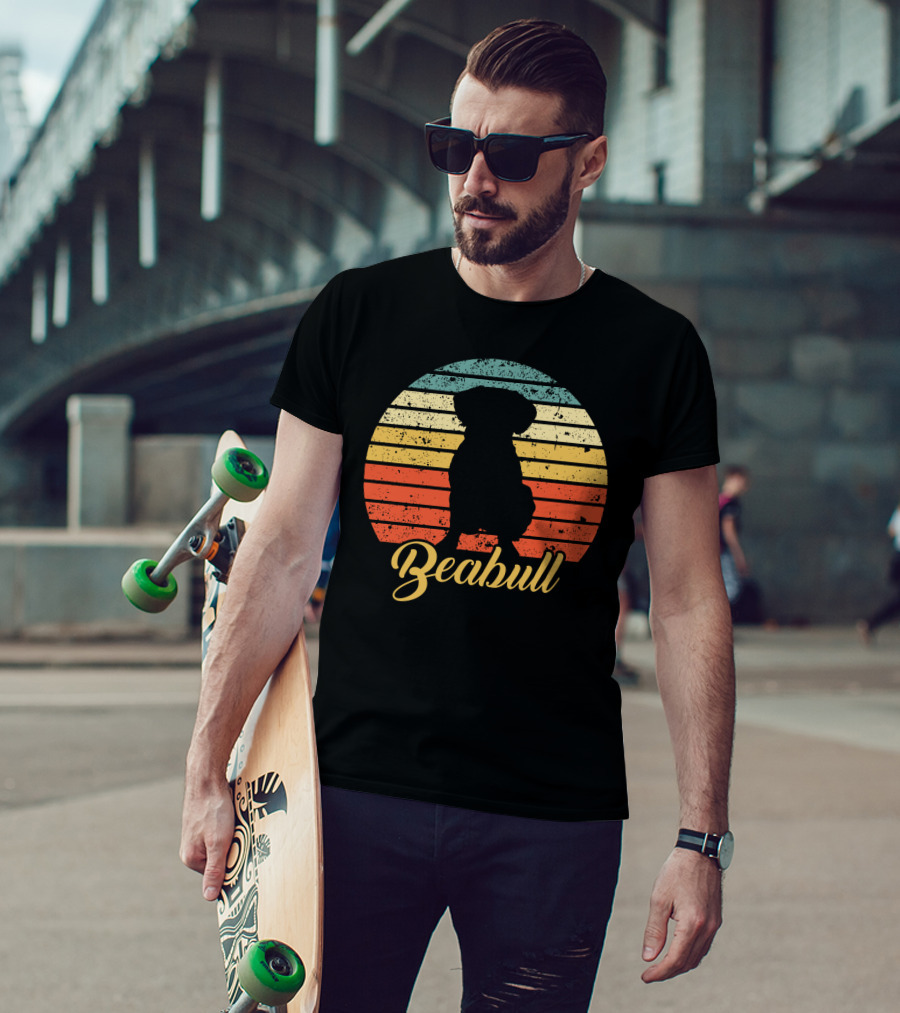 Retro Sunset Beabull T-Shirt