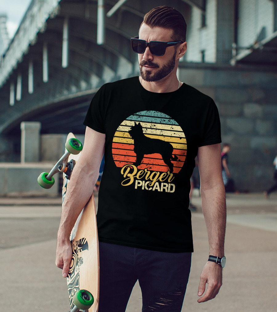 Retro Sunset Berger Picard T-Shirt