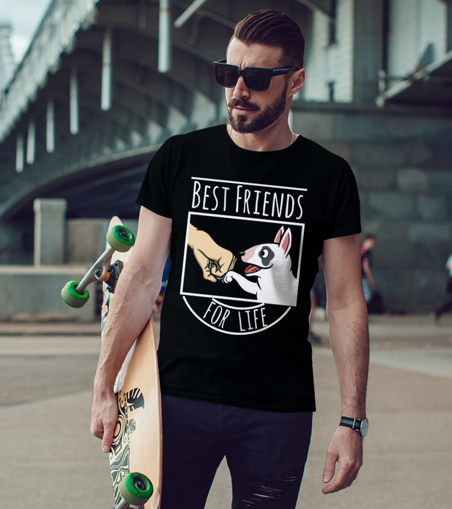 Best Friends For Life Dog And Fist Bump T-Shirt