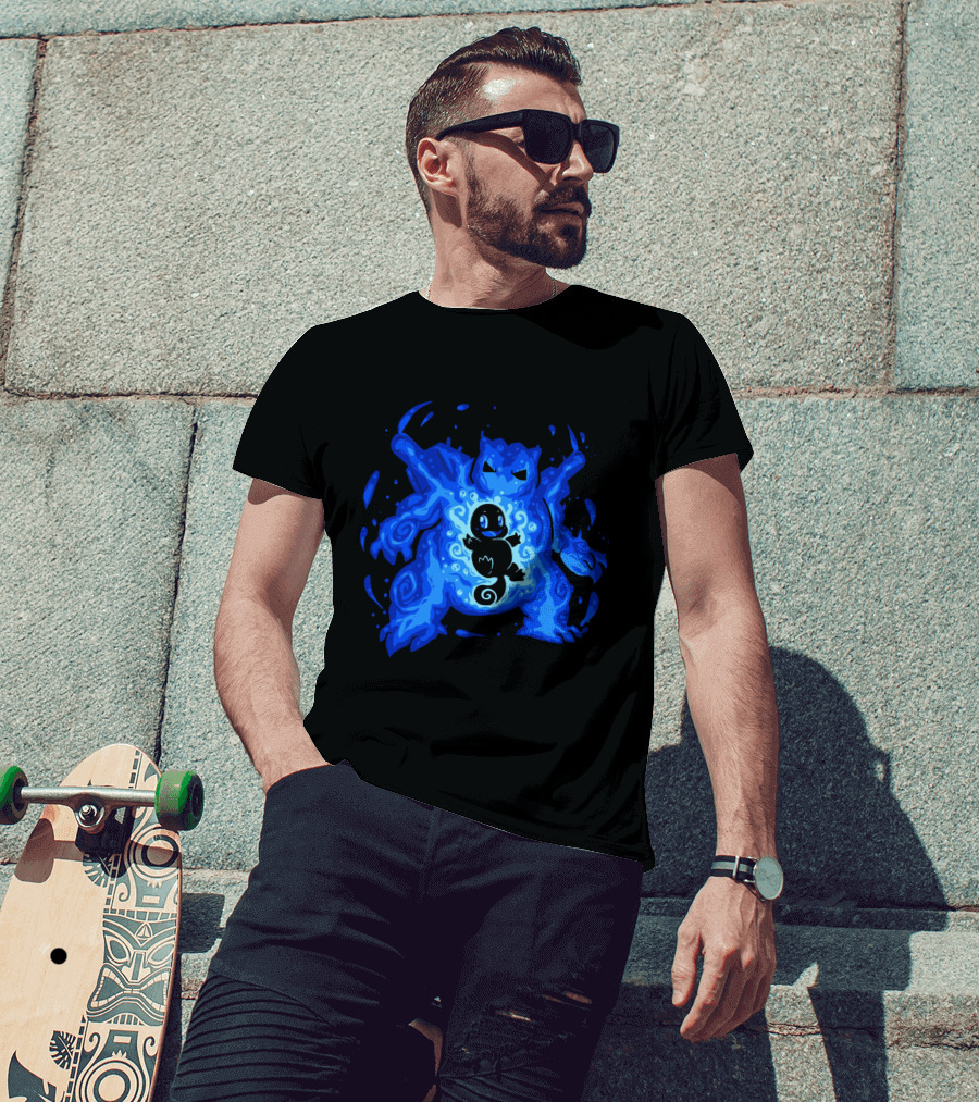 EVOLUTION POKEMON BLASTOISE WATER TYPE CHARIZARD ELEMENTAL T-Shirt
